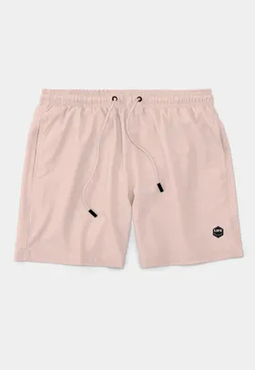 Short Bermuda Life Masculino Casual Básico Mauricinho Tactel Rosa