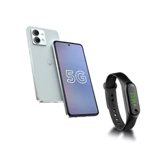 Smartphone Motorola Moto G84 5G Tela 6.55&quot; 256GB Câmera 50MP+8MP Azul + Smartband Átrio Toquio 1&quot; Preto