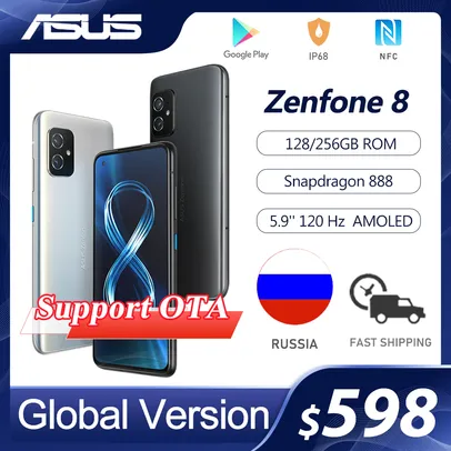 Smartphone Asus Zenfone 8 - 8GB + 128GB Global Version | 3291