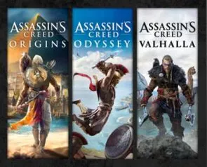 Pacote Assassin's Creed®: Assassin's Creed® Valhalla, Assassin's Creed® Odyssey e Assassin's Creed® Origins [PS4 - PS5] - R$332