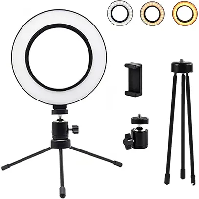 Luz e Iluminador Ring Light 6 Polegadas 36 Led Usb Led Misto Mesa