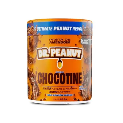 Pasta de Amendoim DR. Peanut Chocotine 600G - Com Whey Protein