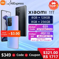 Smartphone Xiaomi 11T Smartphone 8/256GB ROM Dimensity 1200 