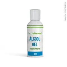 Álcool em Gel 70% 60g - Antisséptico para as mãos | R$8