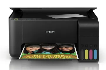 Multifuncional Tanque de Tinta Epson EcoTank L3110 - Impressora, Copiadora, Scanner | R$832