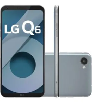 [Cartão Submarino] Smartphone LG Q6 Dual Chip Android 7.0 Tela 5.5" Full Hd+ Octacore 32GB 4G Câmera 13MP - Platinum