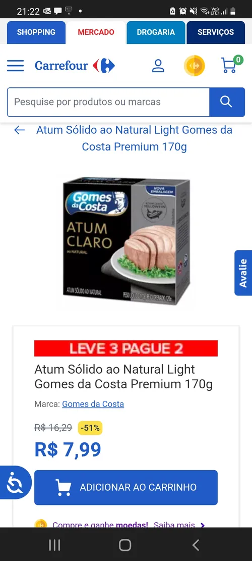 Imagem na descrição da promoção