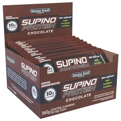 Display Barra de Proteína Supino Protein Chocolate - 12 Unidades de 30g