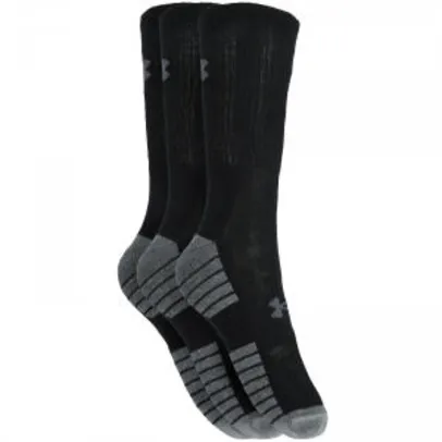 Kit de Meias Cano Alto Under Armour Heatgear Tech com 3 Pares - Adulto - R$26