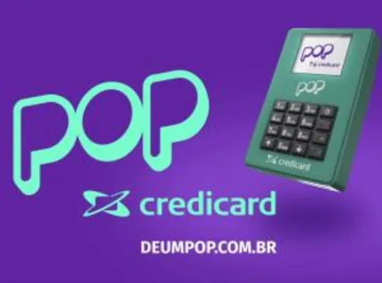 Maquininha de Cartão Credicard POP  -R$58