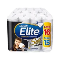 [C. OURO+LEVE 3 PAGUE 2] Papel Higiênico Folha Tripla Elite Soft & Strong - 16 Rolos | R$12 cada