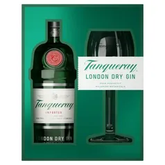 Kit Gin Tanqueray London Dry 750ml Com 1 Taça Tanqueray