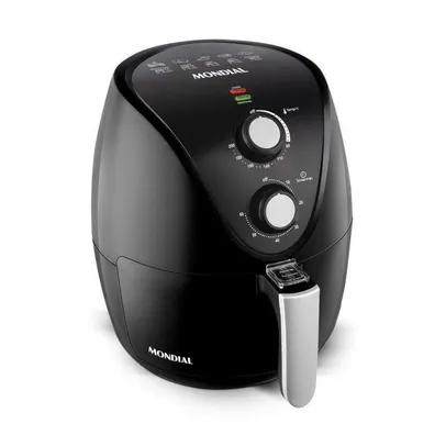 Fritadeira Elétrica Sem Óleo Air Fryer Mondial New Pratic AF31 3,5 L Preto | R$296