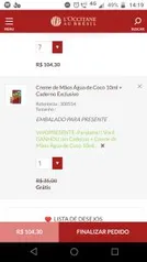 Ganhe um Caderno e Creme de Mãos em compras acima de R$70