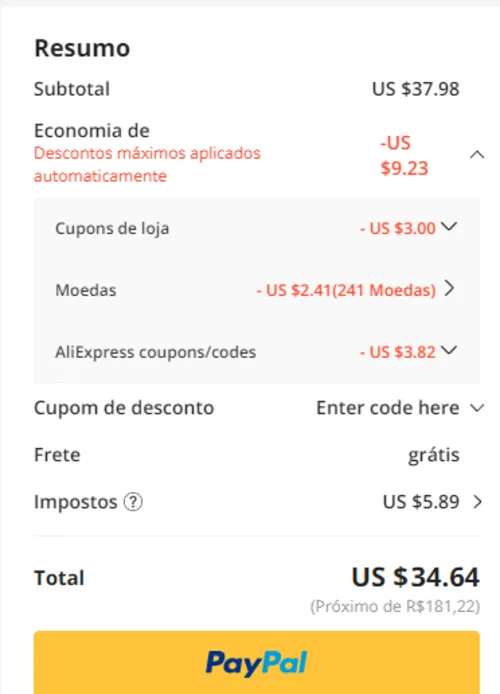 Imagem na descrição da promoção