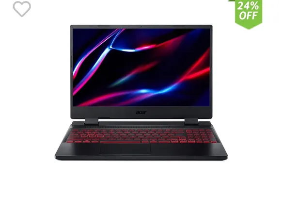 Notebook Acer Nitro 5 AN515-58-58W3 Intel Core i5 12ªgen Linux Gutta 8GB 512GB SSD RTX3050 15.6” FHD