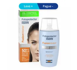 Protetores Solar Isdin Fusion Water Oil Control Fps 50+ 50ml | R$45