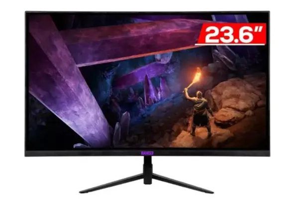 Monitor Gamer Mancer Valak, 23.6 Pol VA,Curvo,FHD,1ms,180Hz,FreeSync e G-Sync,HDMI/DP,MCR-VLK24-BL01