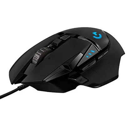 Mouse Gamer Logitech G502 HERO, Ajustes de Peso, 11 Botões Programáveis e Sensor HE