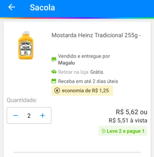 Imagem na descrição da promoção