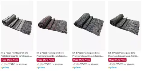 Ofertas em Kit 2 Mantas Gigantes para Sofá