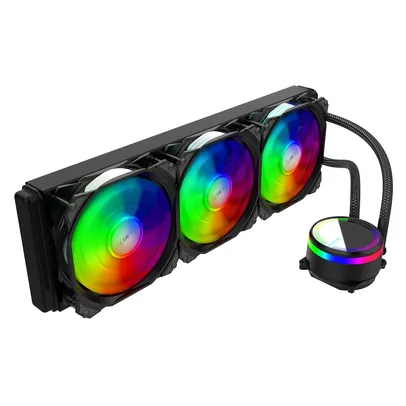 Water Cooler Alseye M360 Black, 360mm, RGB, Intel-AMD | R$490
