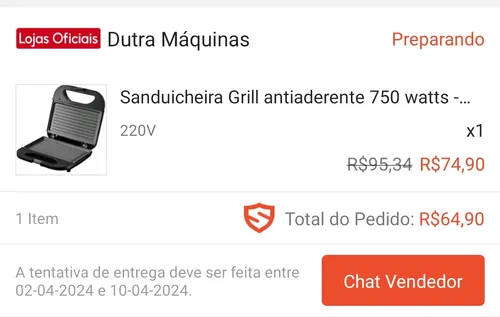 Imagem na descrição da promoção