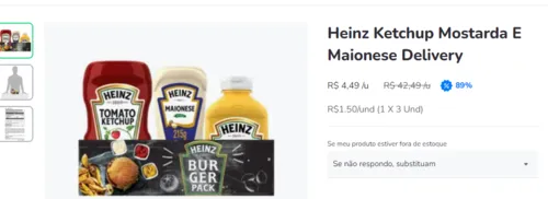 Imagem na descrição da promoção