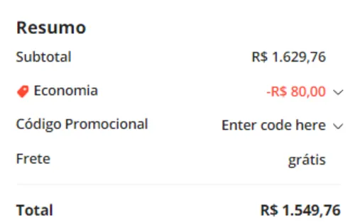 Imagem na descrição da promoção