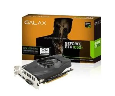 Placa de Video Galax GeForce GTX 1050 Ti 4GB GDDR5 OC 128-bit, 50IQH8DSN8OC