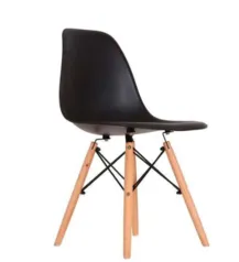 Cadeira De Jantar Charles Eames I Preta