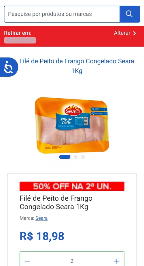 Imagem na descrição da promoção