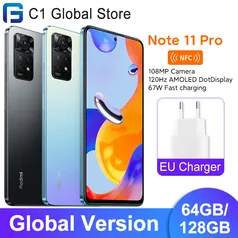 Xiaomi Redmi Note 11 Pro Smartphone 64/128gb Mtk Helio G96 Octa Core