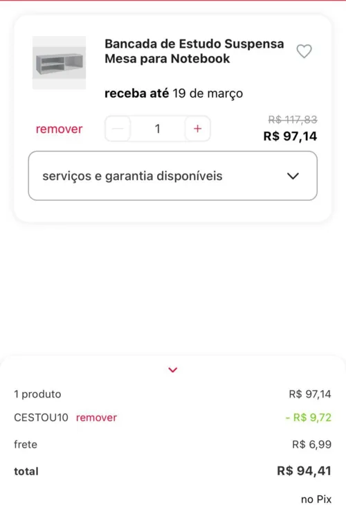 Imagem na descrição da promoção