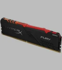 Memória HyperX Fury RGB, 8GB, 3000MHz, CL15 - [R$324 à vista no boleto]