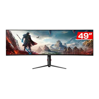 Monitor Gamer Pichau Cepheus Fuse VPRO49 Ultra, 49 Pol, Nano IPS, Curvo, 2K, 1ms, 144Hz, FreeSync, HDMI/DP, PG-CFVFS49U-BL01