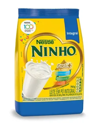 (Levando 7 unidades) Leite Pó Integral Ninho Forti+ Pacote 750g