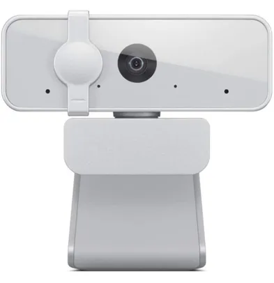 [PRIME] Webcam Lenovo 300 Full HD Com 2 Microfones Integrados 1080p 30fps USB Cinza Claro | R$180