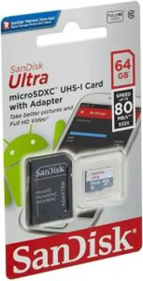 [PRIME] Cartão de Memoria SanDisk 64GB Micro Sd. Ultra