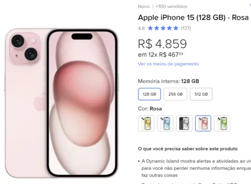 Imagem na descrição da promoção