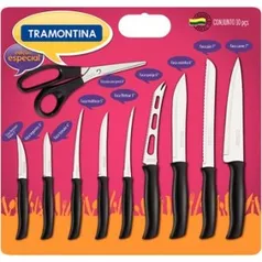 [Walmart] Conjunto de Facas Tramontina 10 peças Athus por R$ 36