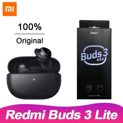 [Internacional / Ame R$134] Fone de ouvido Xiaomi Redmi Buds 3 Lite preto