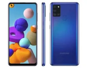 [APP + C.Ouro] Smartphone Samsung Galaxy A21s 64GB Branco 4G - 4GB RAM 6,5” | R$1196