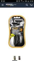 [Frete Prime] Comfort 3 Black Night BIC Preto, Pacote com 2 unidades | R$6,46