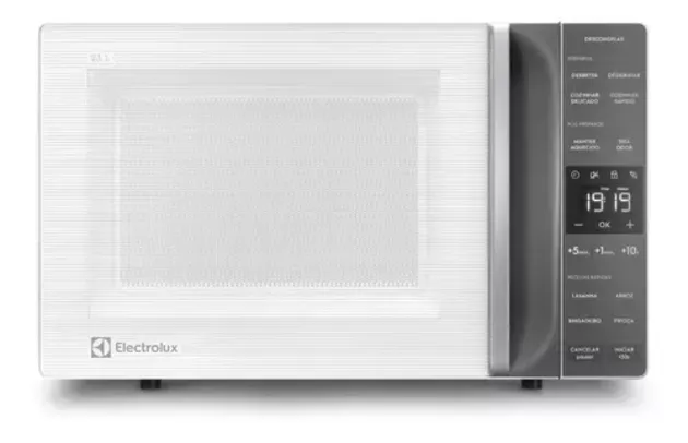 Micro-ondas Electrolux 23L Branco Efficient com Descongelamento Assistido ME23B 110v e 220v