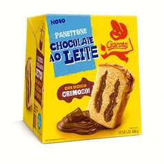 2x Panetone Garoto Chocolate ao Leite 400G (CashBack 30%) 12,59 un.