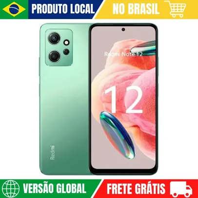 Xiaomi Redmi Note 12 128GB ROM Mint Green 6GB RAM Versão Global