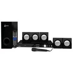 [Ricardo Eletro] Home Theater 5.1 Canais 270W RMS Lenoxx com DVD, Rádio FM, Karaokê com Pontuação, Função Ripping e Conexão USB e Auxiliar + Grátis 1 Microfone
- Frete GRATIS - R$ 299