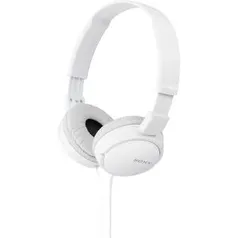 Fone de Ouvido Dobrável, Sony, MDR-ZX110, Branco - R$64,90