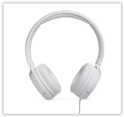 Fone de Ouvido Headphone com Fio JBL Tune 500 - Branco